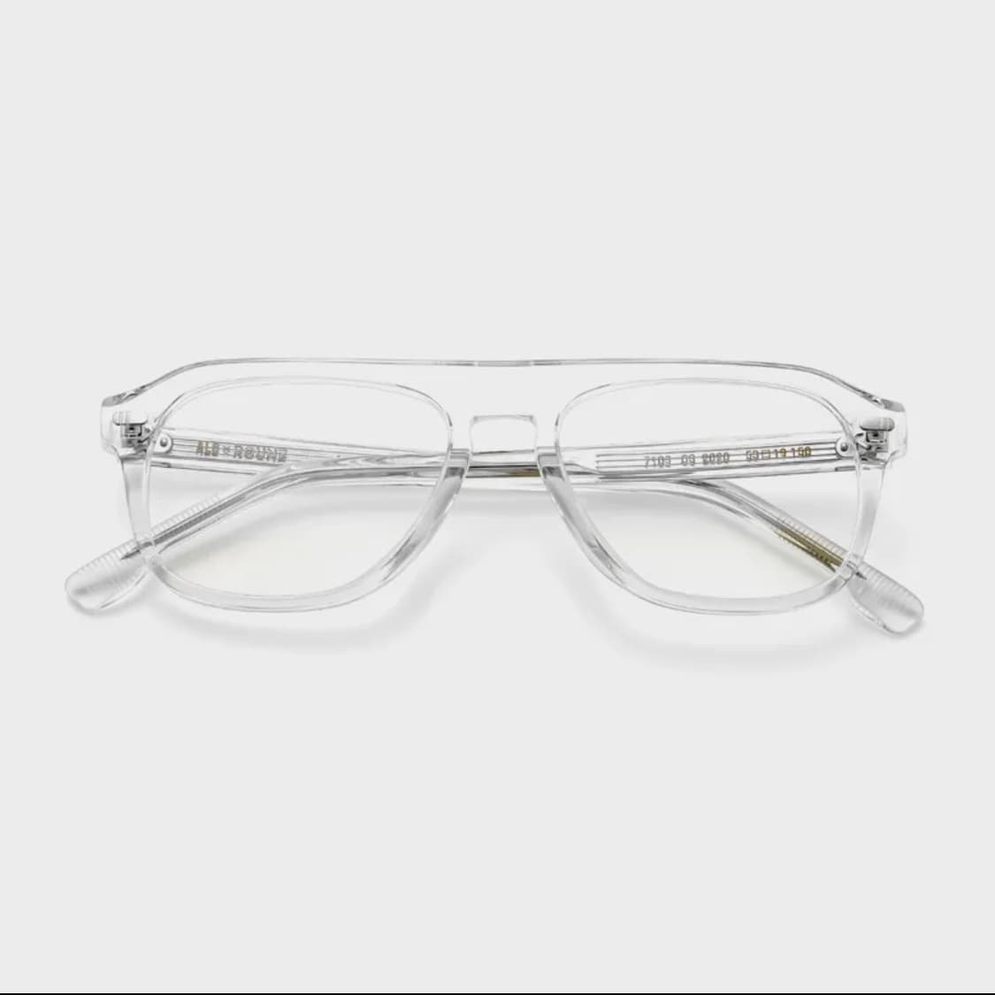 [ALOXROUNZ] 에이전트C 킹스맨 안경 투명 클리어 상품이미지4