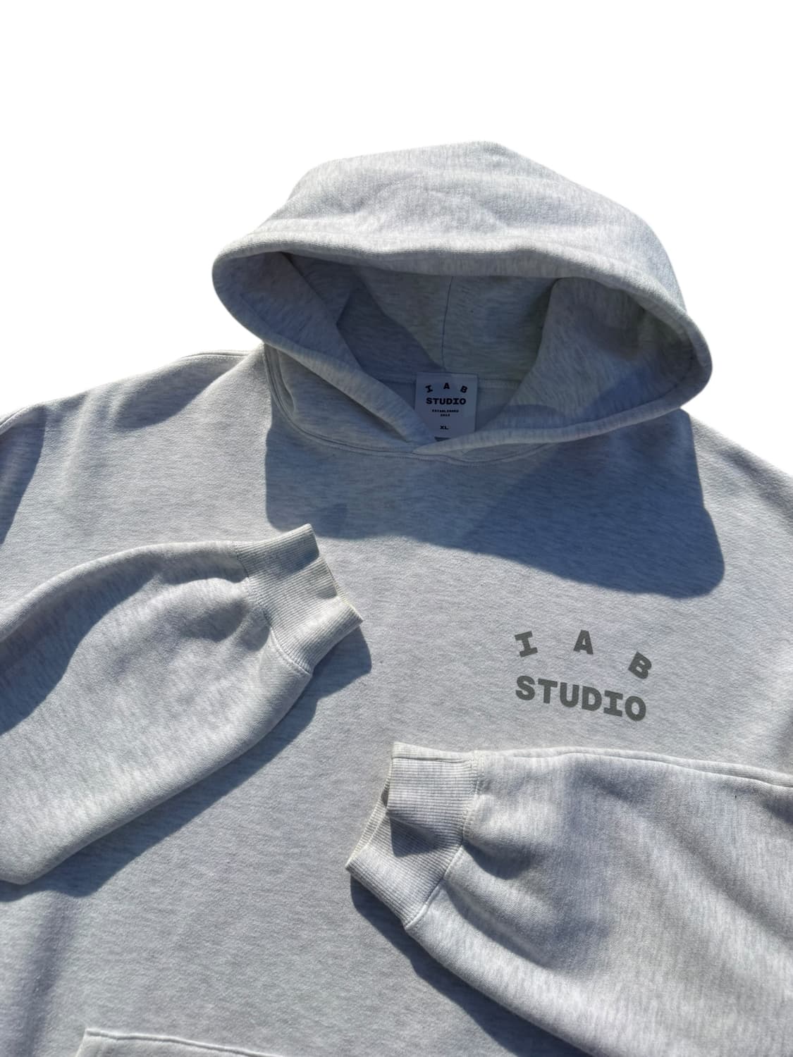 Iab studio 아이앱 스튜디오 라이트그레이 후드티 상품이미지3