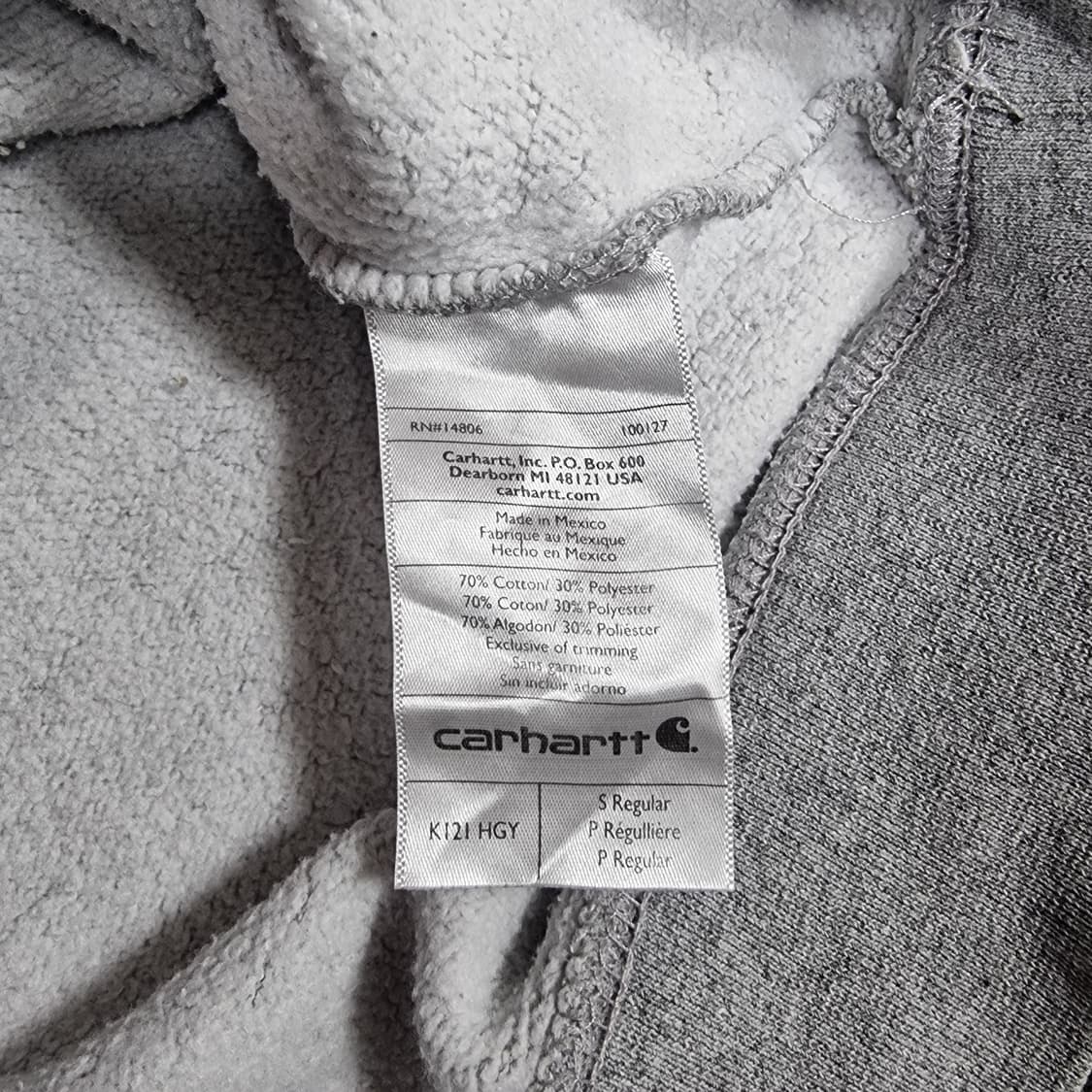 칼하트 그레이 후드티 오버핏 상품이미지5