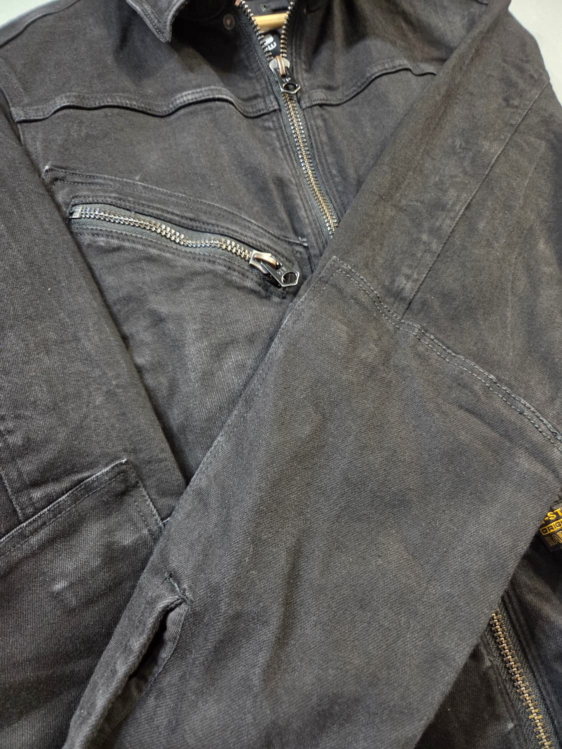 G-Star 블랙 데님 자켓 집업 스타일(M) 상품이미지6