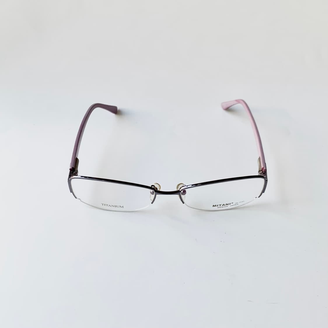 데드스탁 사각 라운드 티타늄 반무테 안경 332 상품이미지2