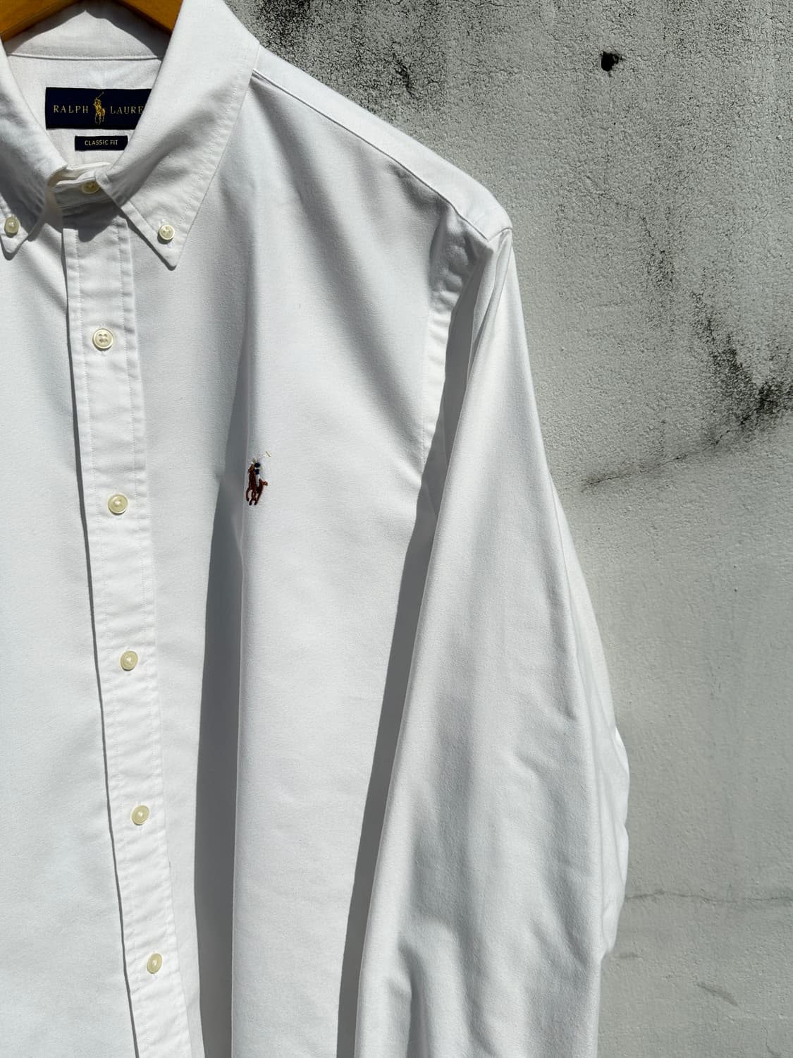 [2XL] 폴로 랄프로렌 화이트 옥스포드 셔츠 상품이미지4