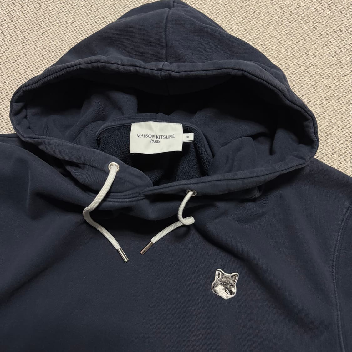 메종키츠네 그레이 폭스 패치 후드티 상품이미지2