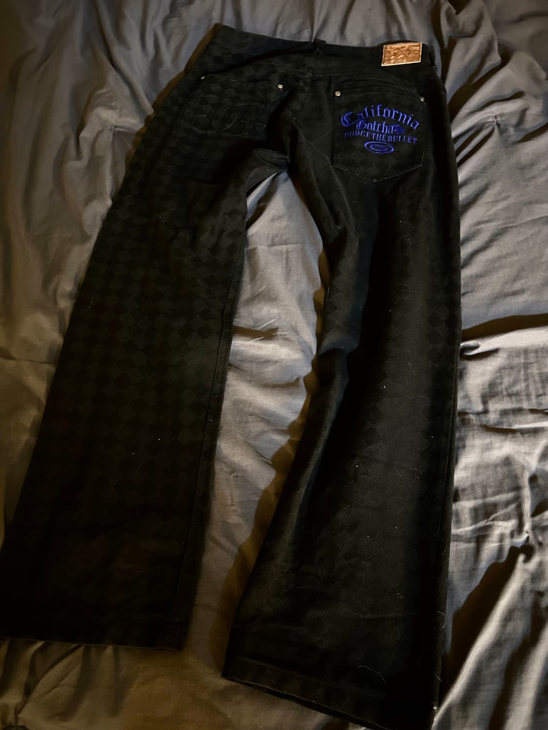 Check Pattern Straight Fit Pants 상품이미지2
