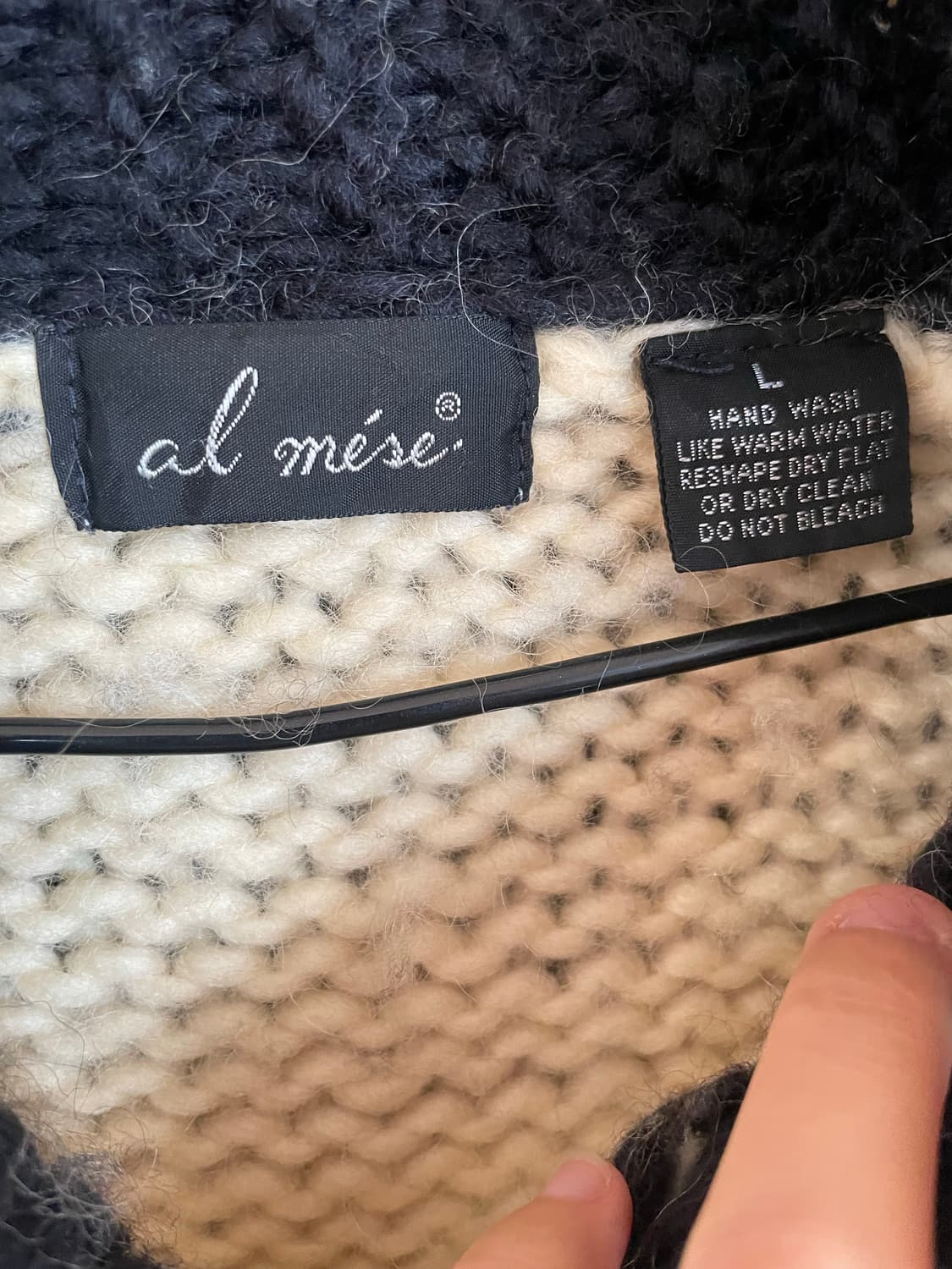 Al mese 코위찬 헤비울 니트 집업 상품이미지2