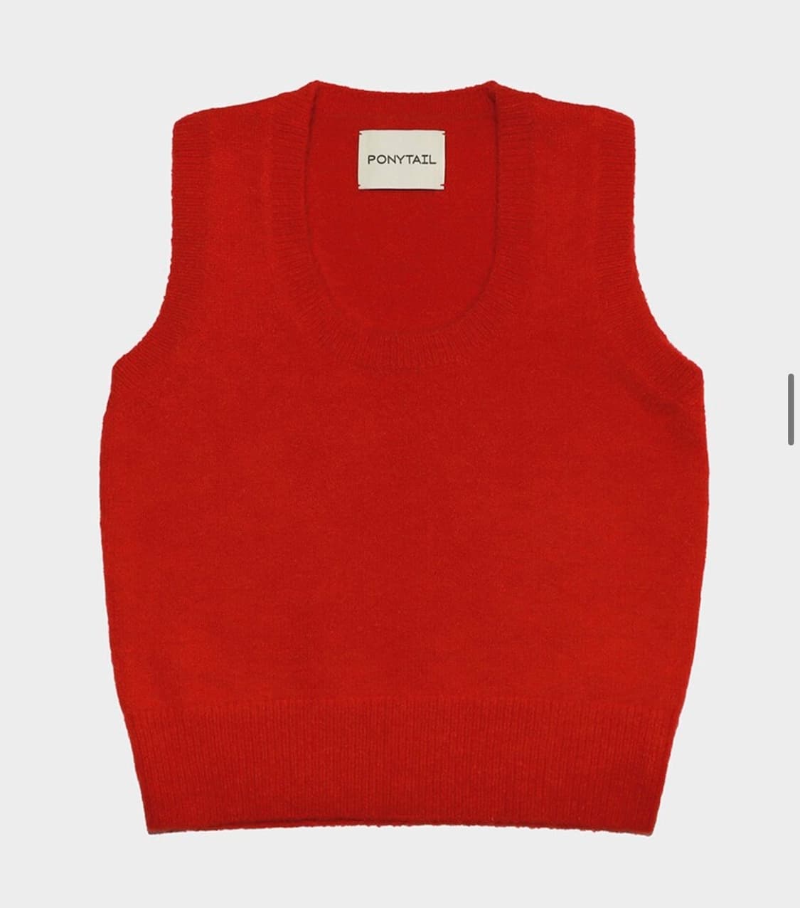 포니테일 크래용 니트 베스트 판매 상품이미지1