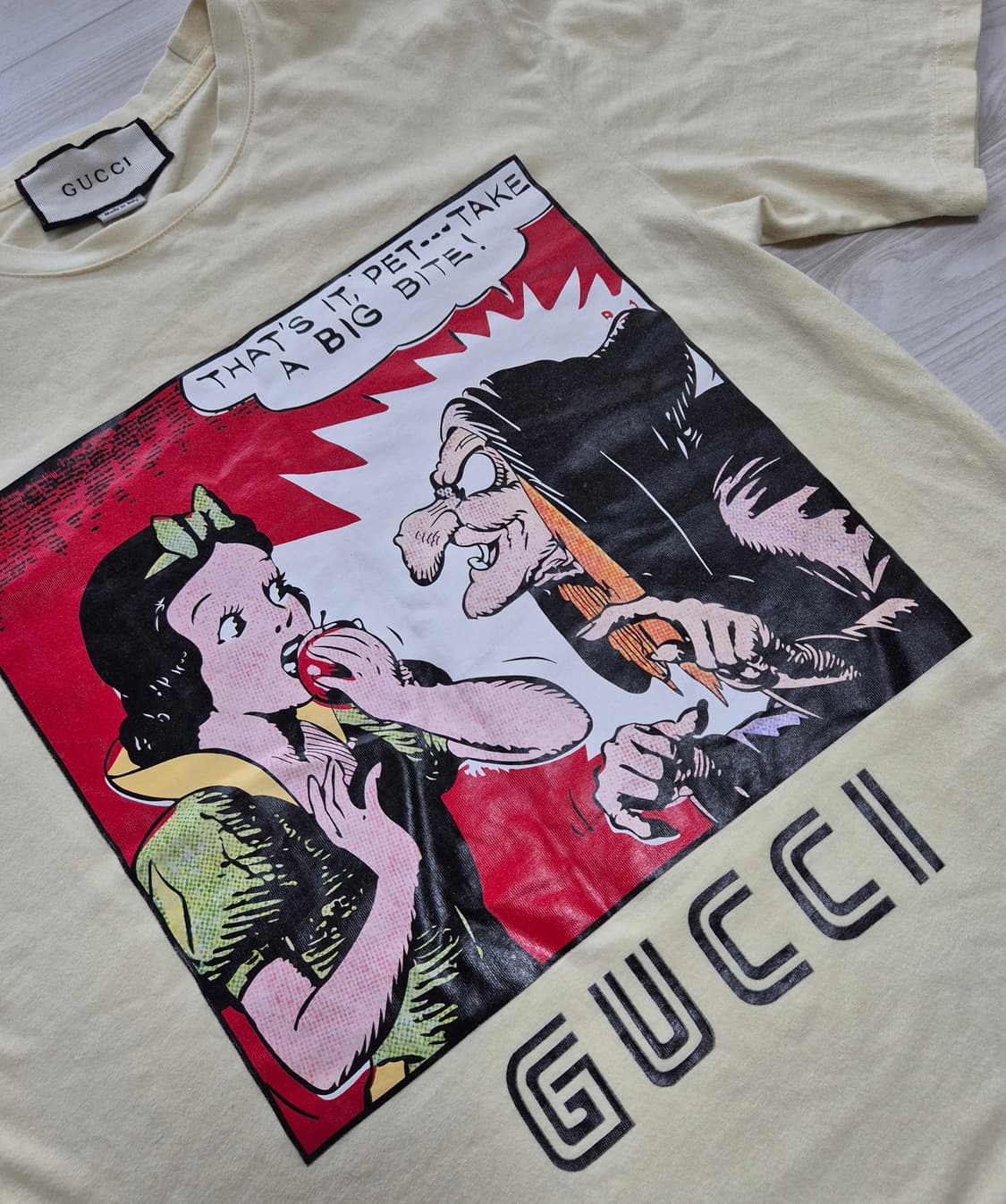 (정품) 구찌 Gucci 디즈니 반팔 코튼 티셔츠 M 상품이미지3