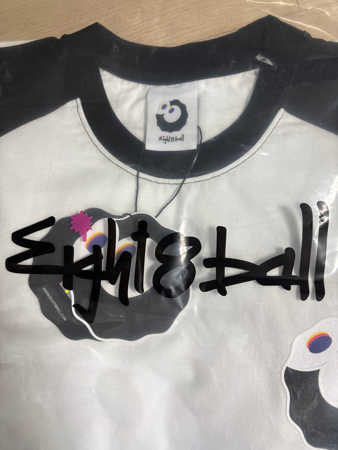 (새제품)Eight8ball 에잇팔볼 래글런 롱 슬리브 티셔츠 M(100 상품이미지4