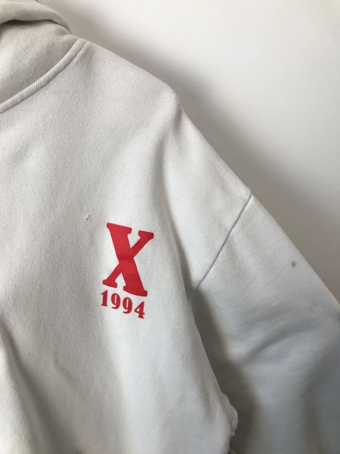 X-girl 1994 Logo White Hoodie 상품이미지6