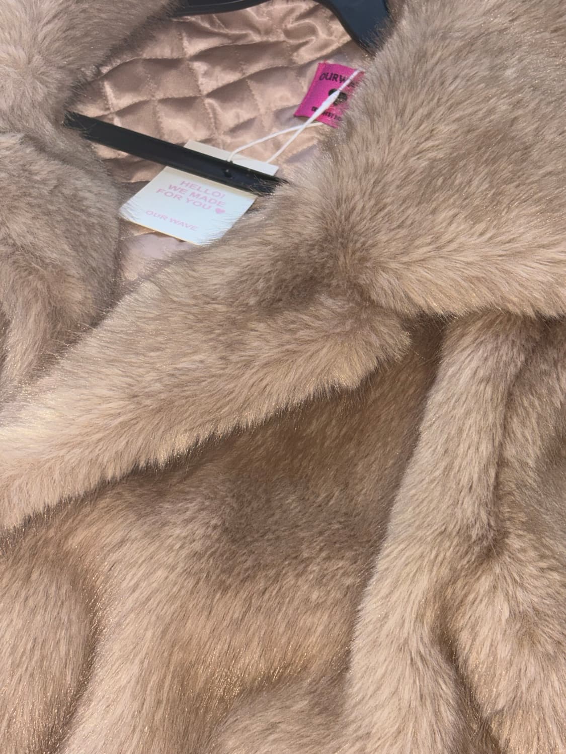 바이소블 러프 쿠키 퍼자켓 진 베이지 (새상품) 상품이미지3