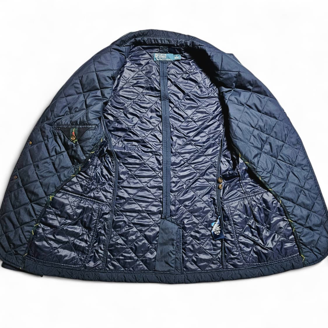 [S][폴로 랄프로렌] 퀄팅 테일러드 블레이져 자켓 네이비 상품이미지3