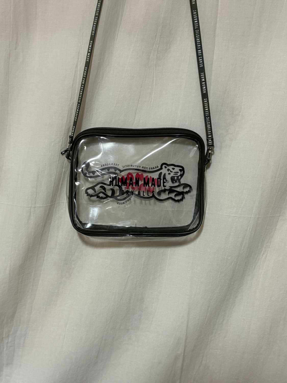 휴먼메이드 PVC 파우치 라지 클리어 카키 상품이미지2