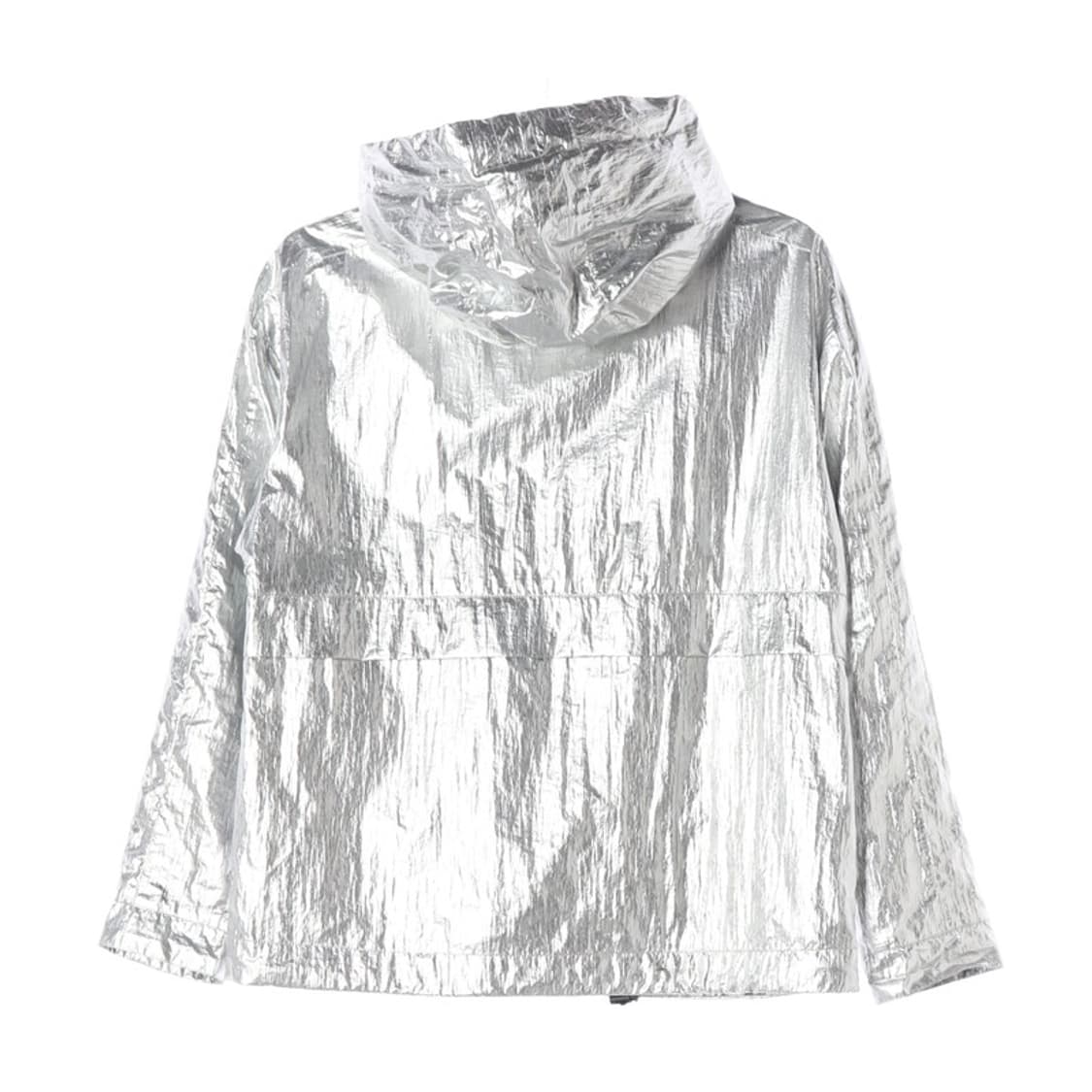 MAJE 실버 메탈릭 후드 바람막이 자켓 36 상품이미지2
