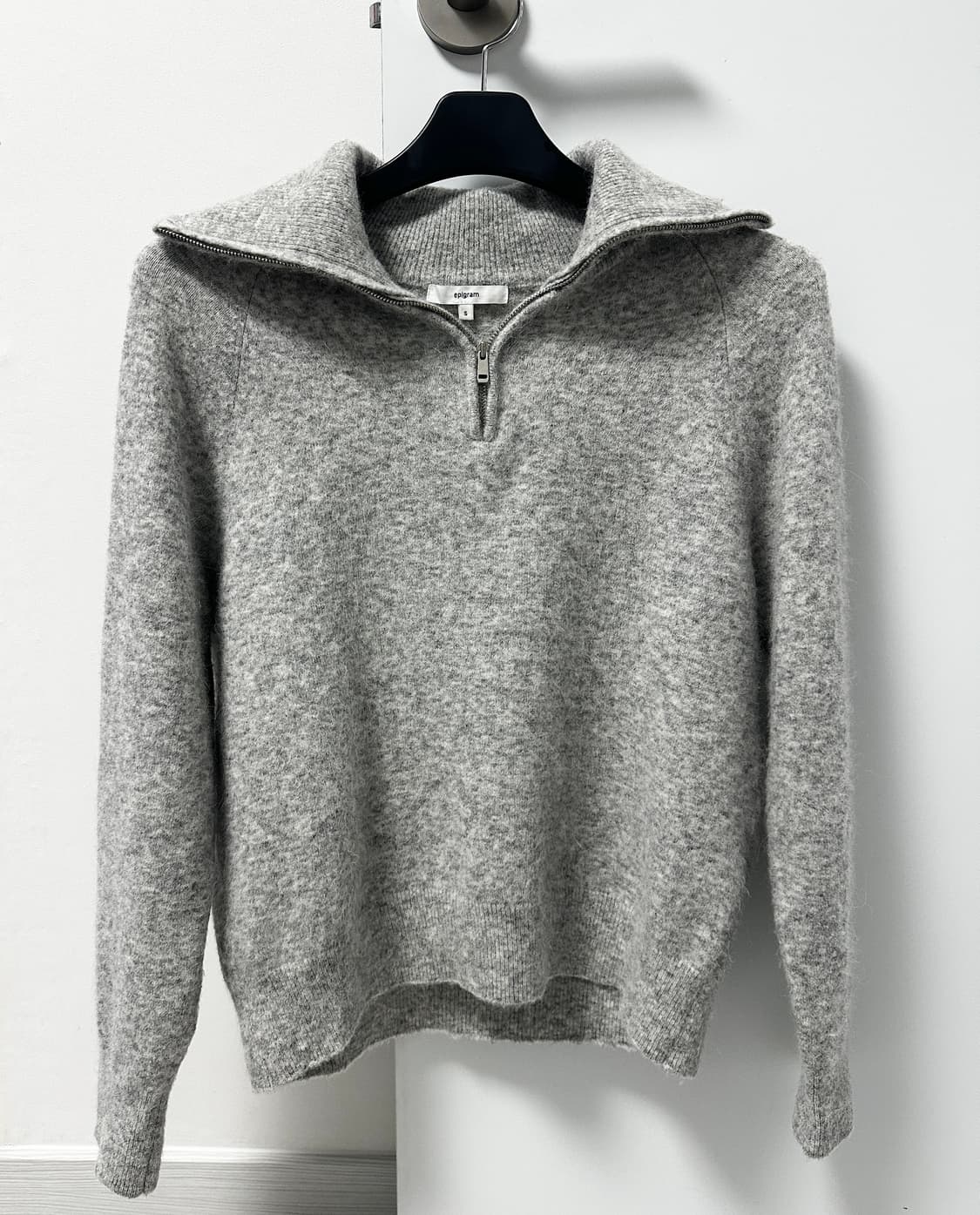 에피그램 여성 알파카 하프 집업 니트 상품이미지1