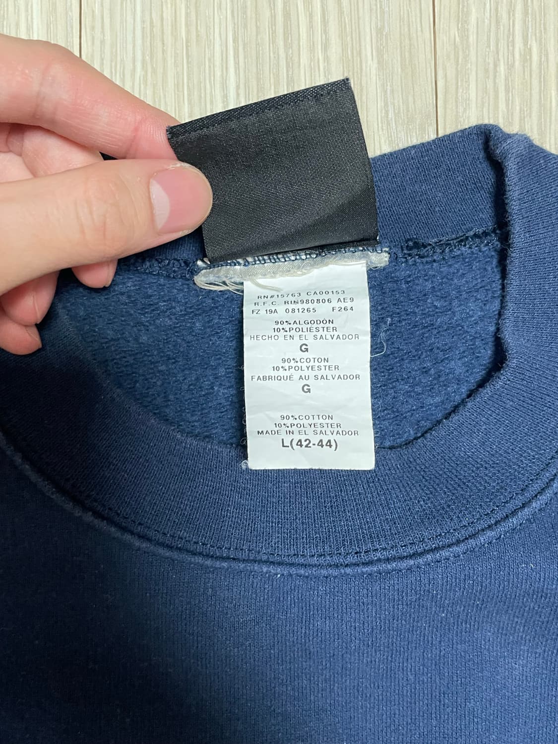 트레셔 맨투맨 네이비 L 상품이미지3