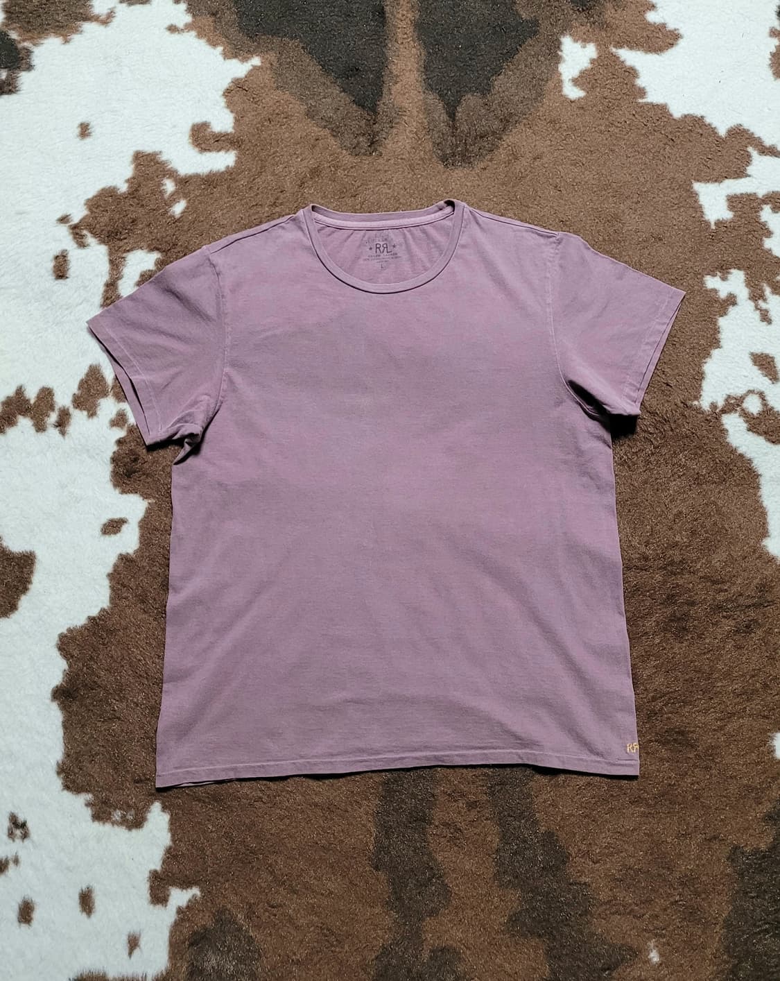 RRL 남성용 톤다운 라이트 퍼플 반팔티(L) 상품이미지2