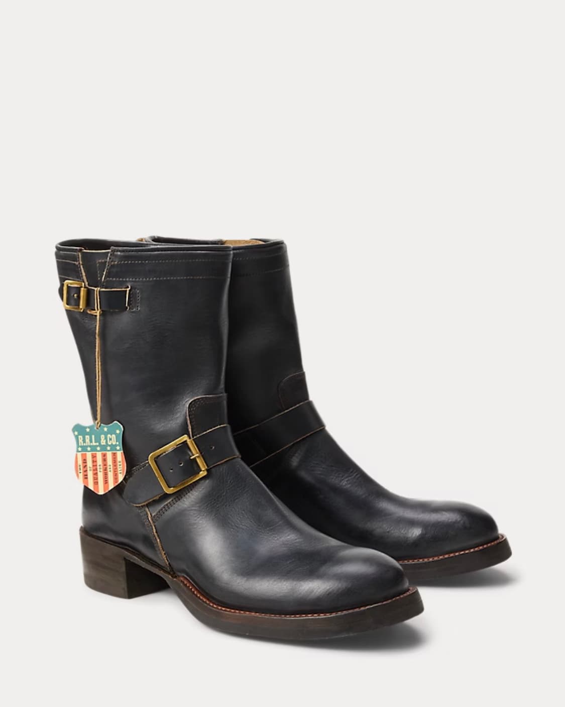 RRL 엔지니어 레더 부츠 9 D 상품이미지1