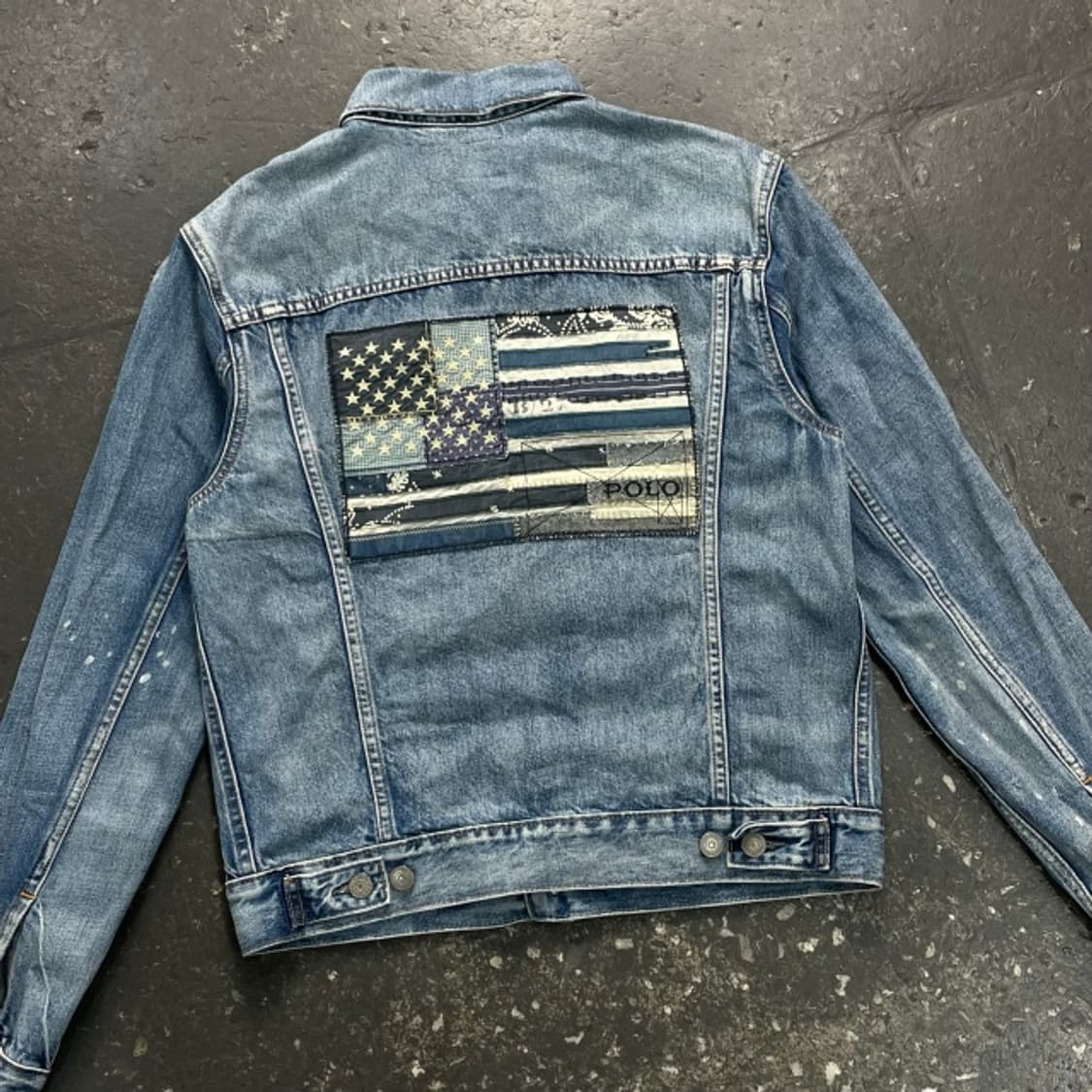90 폴로 랄프로렌 데님앤서플라이 성조기 데님자켓 상품이미지5