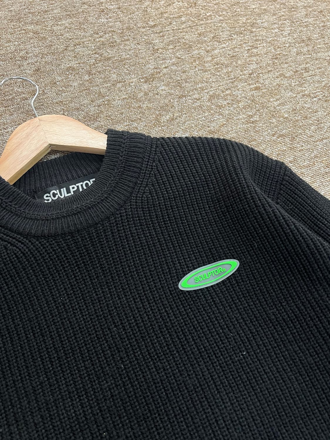 스컬프터 블랙 니트 OS 상품이미지3