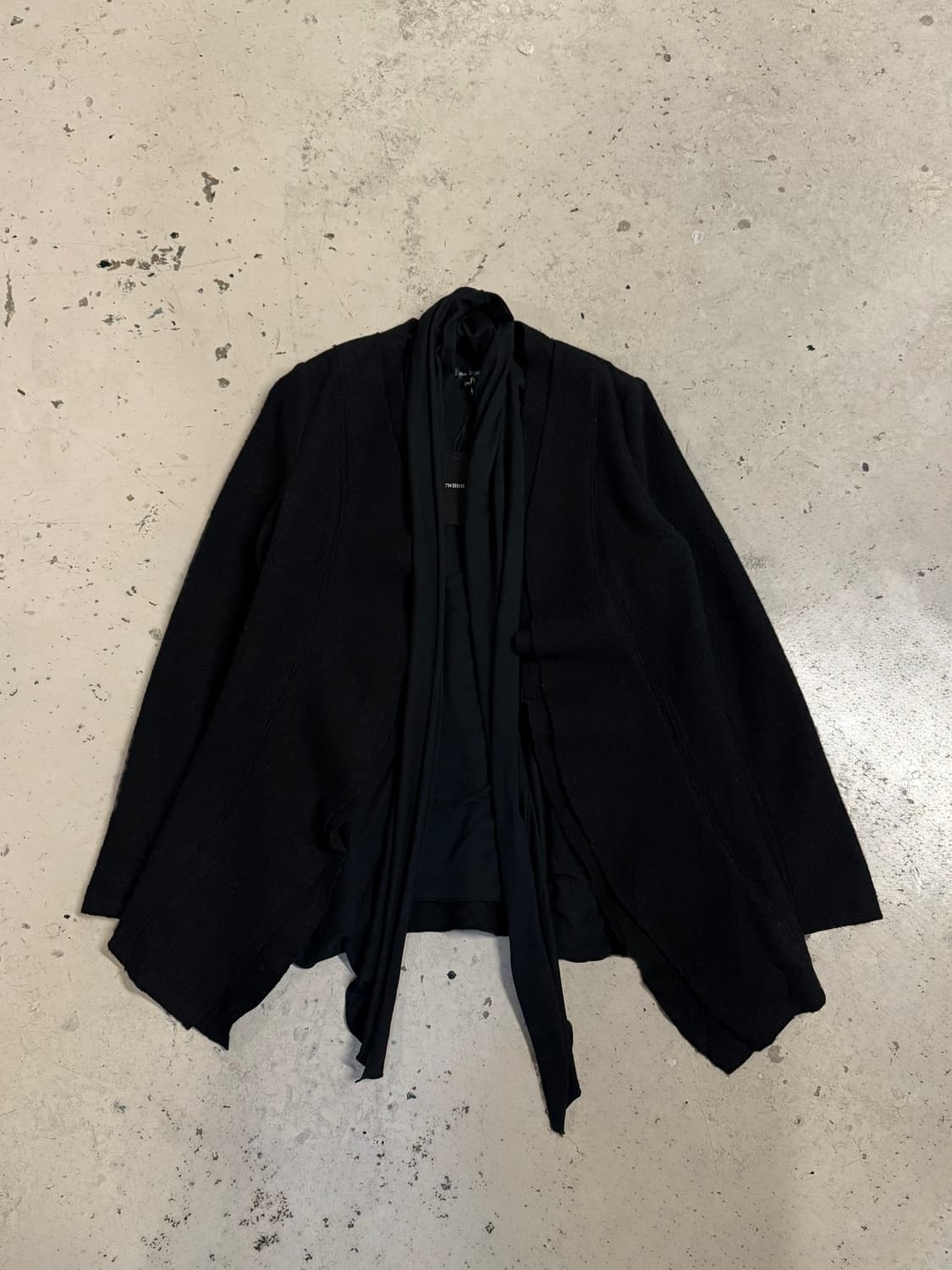 layered collar design wool jacket 상품이미지5