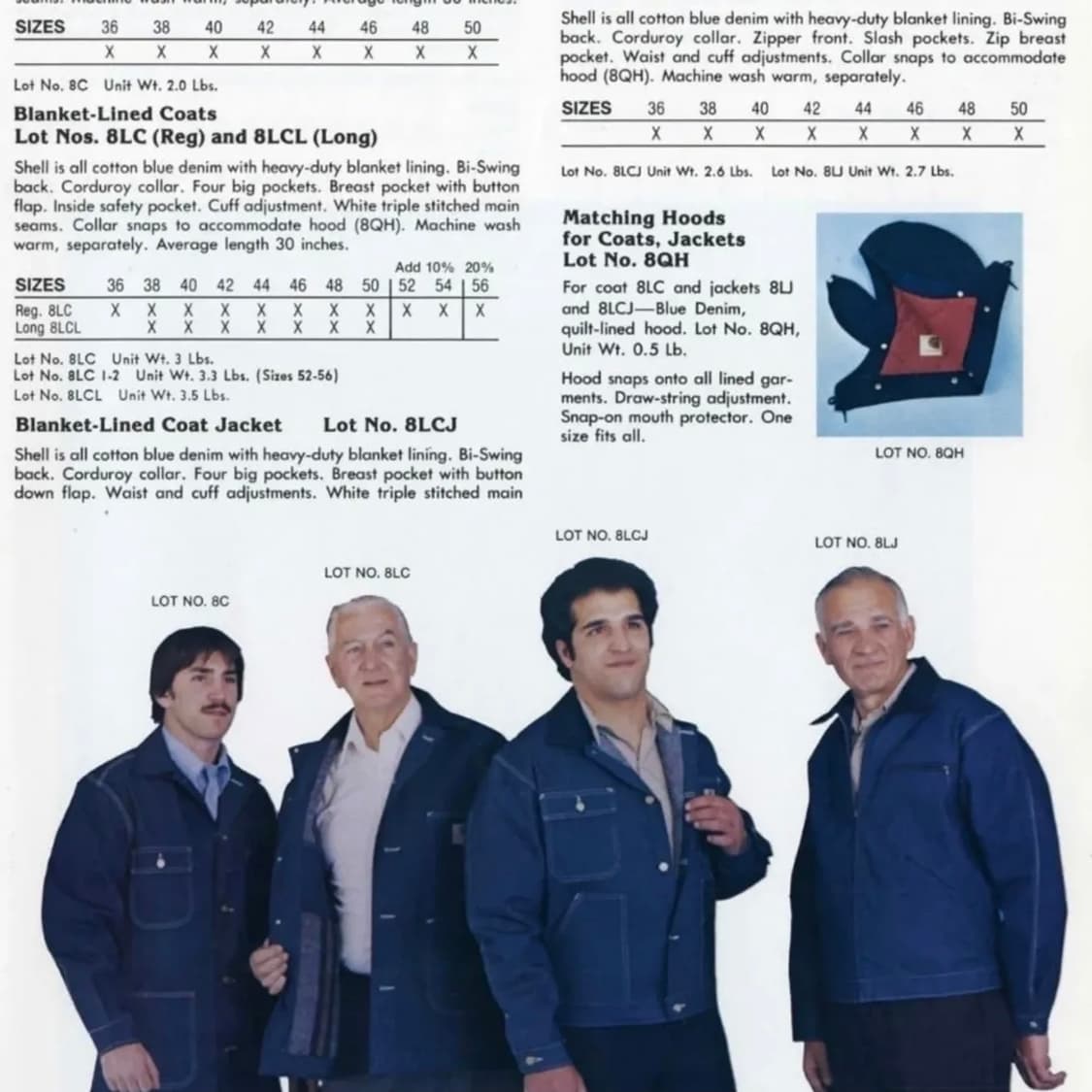 (투팍 착용)80's 칼하트 블랭킷 라인드 데님 초어 코트 XL 상품이미지7