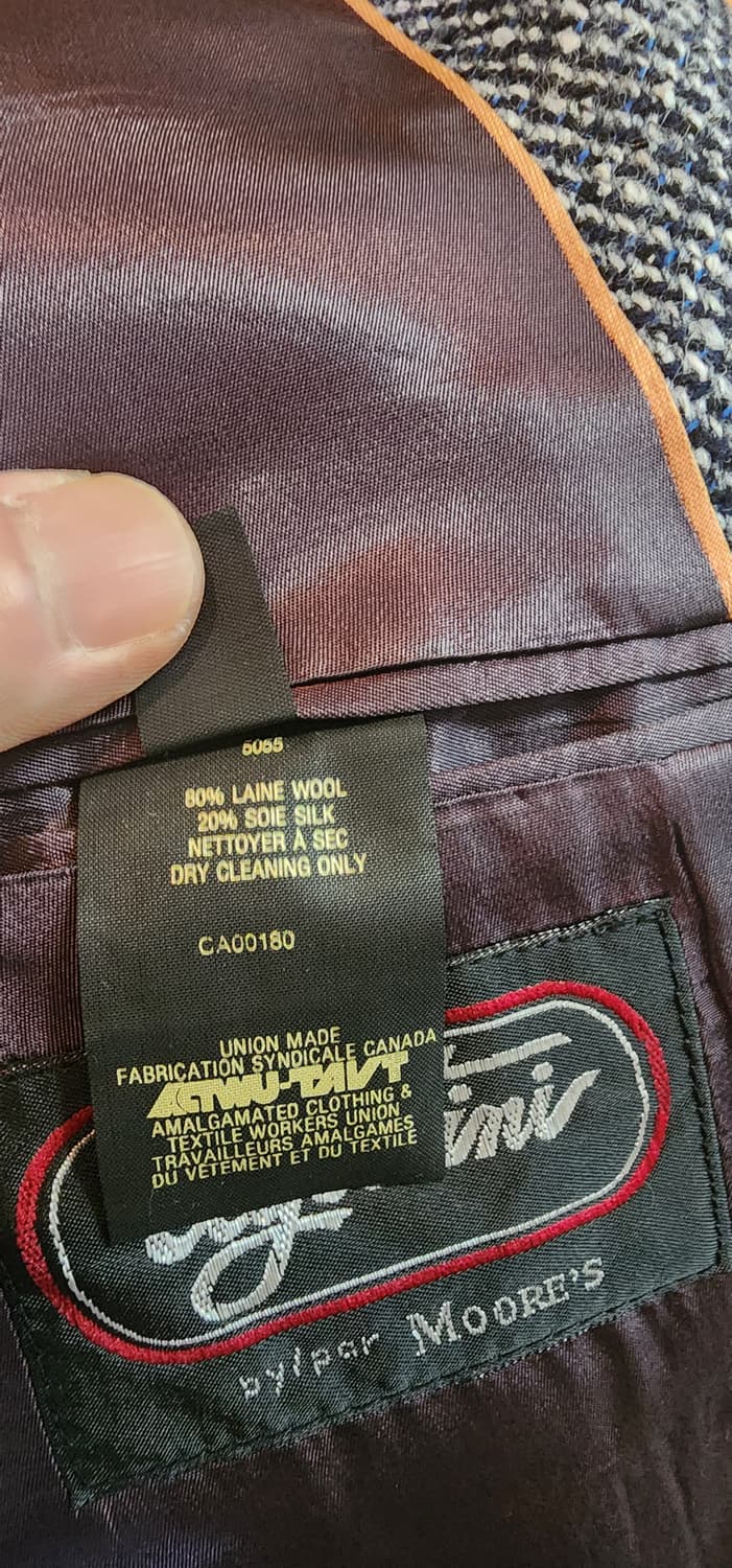 그레이 헤링본 트위드자켓 L 상품이미지10