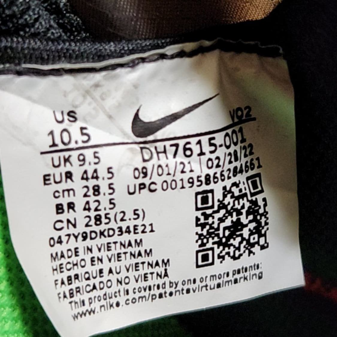 나이키 에어포스 285 블랙네온 상품이미지7