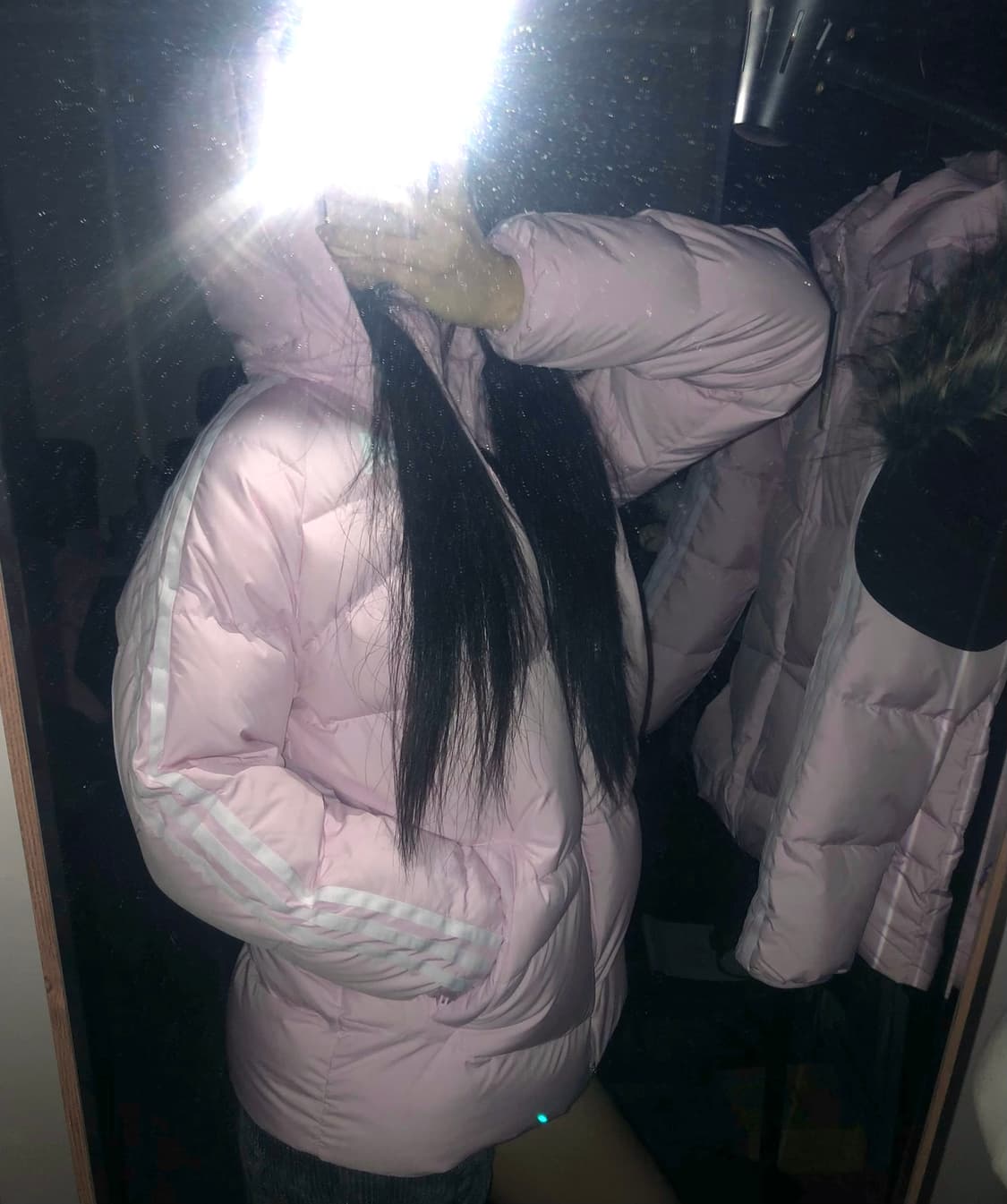 [새상품] 아디다스 3S 다운 패딩 핑크 상품이미지4