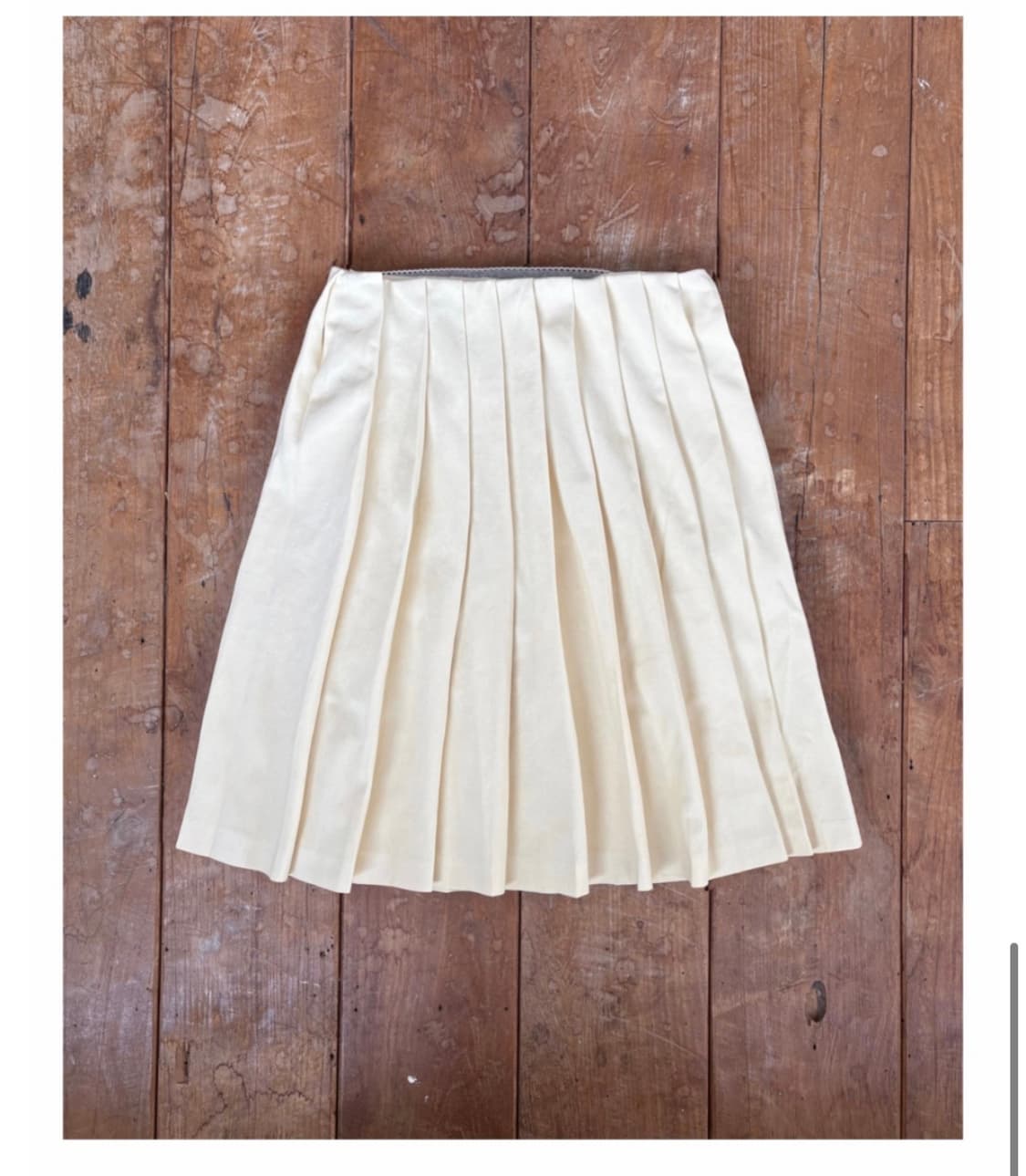 오스하이 밴드 플리츠 스커트 베이비옐로우 상품이미지3