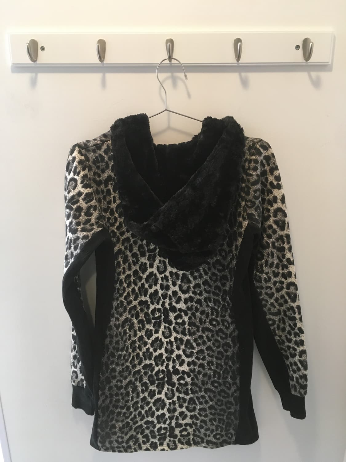 Gyaru leopard pattern hood zipup 상품이미지2