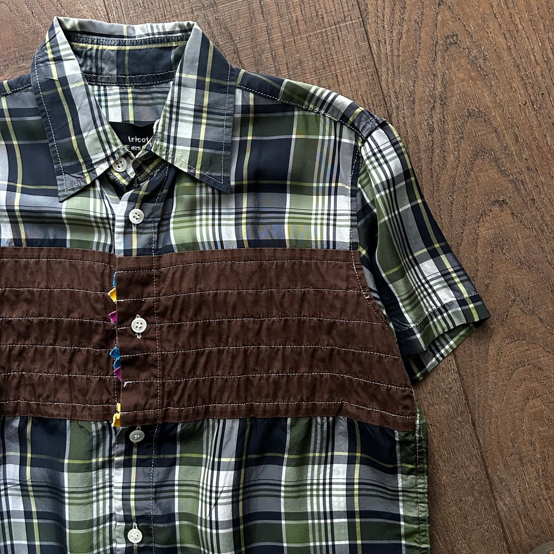 Check Frill Reversible Blouse 상품이미지2