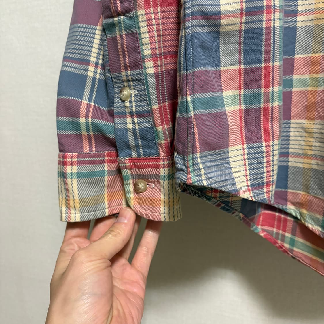 폴로 랄프로렌 커스텀핏 마드라스 체크셔츠 / XL 상품이미지6