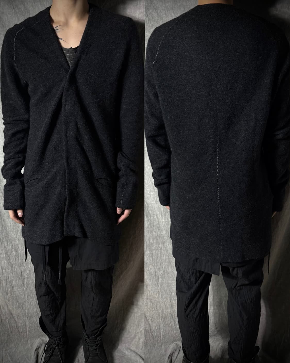 Klasica Hand-Sewn Wool Cardigan   상품이미지1