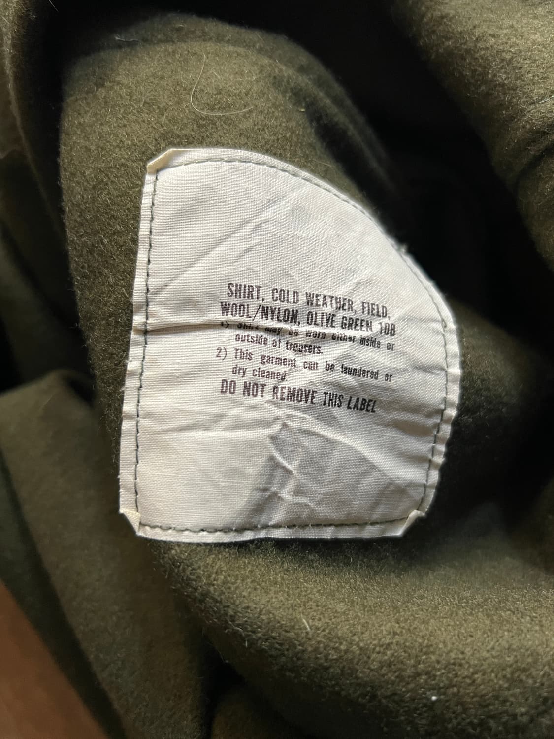 [M]80's 오리지널 U.S NAVY 미 해군 CPO 오피서 울 셔츠 상품이미지6