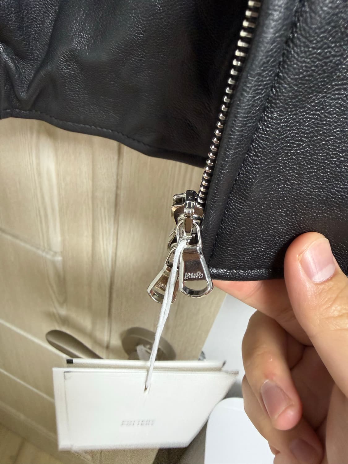 (새상품)포터리 고트스킨 레더자켓 2사이즈 상품이미지2