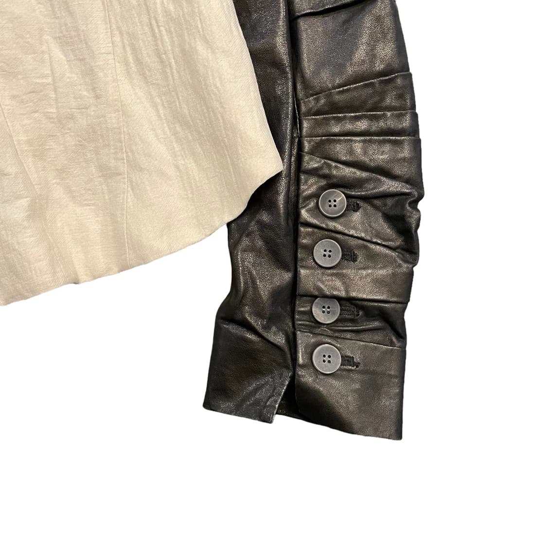 헬무트 랭 린넨 레더 자켓 상품이미지5