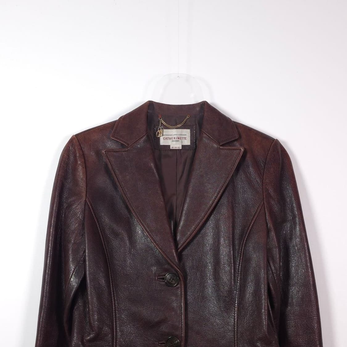 까뜨리네뜨 90s 리얼 레더 블레이저 자켓 상품이미지3