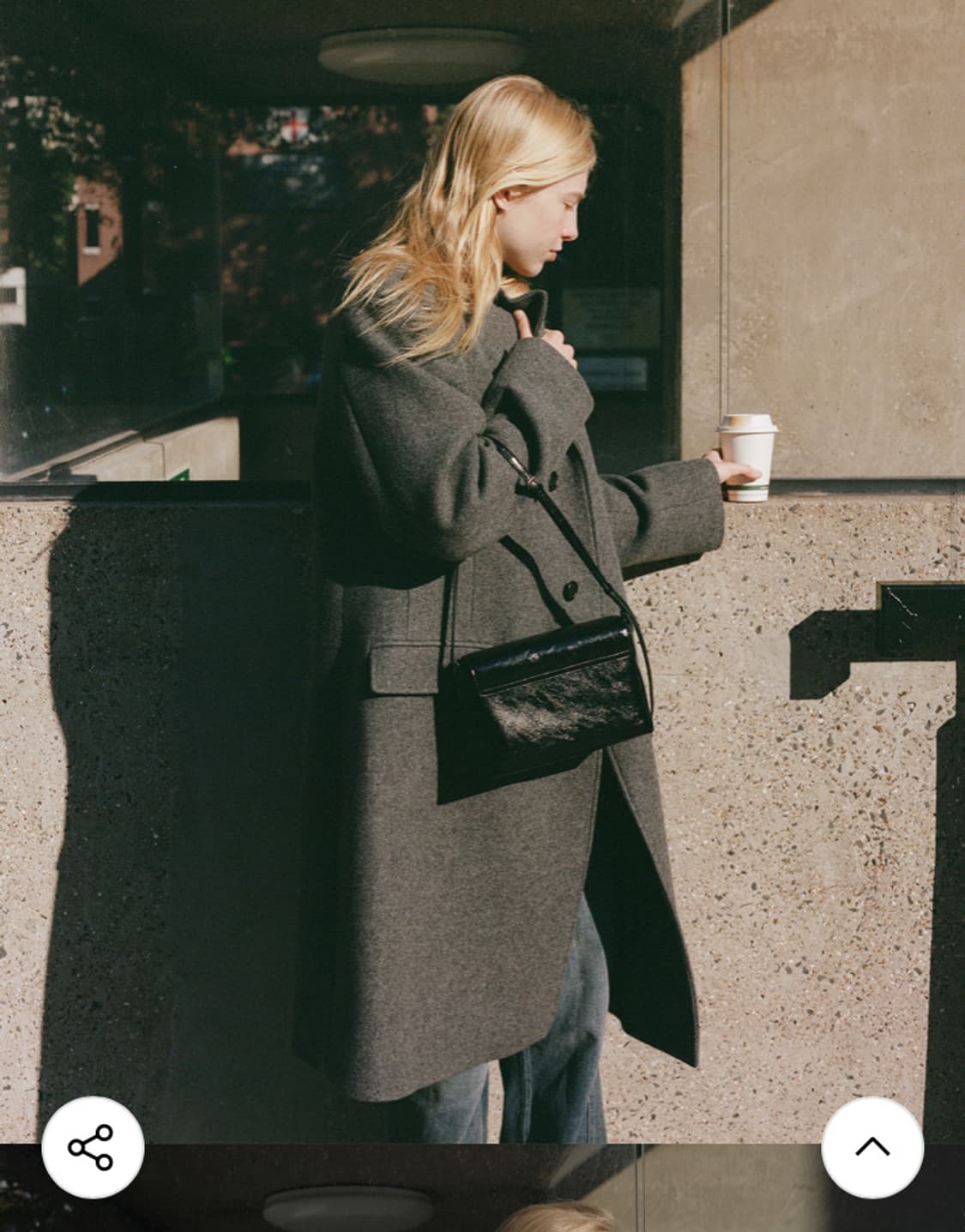 로우클래식 오버사이즈 울 코트 그레이 상품이미지4