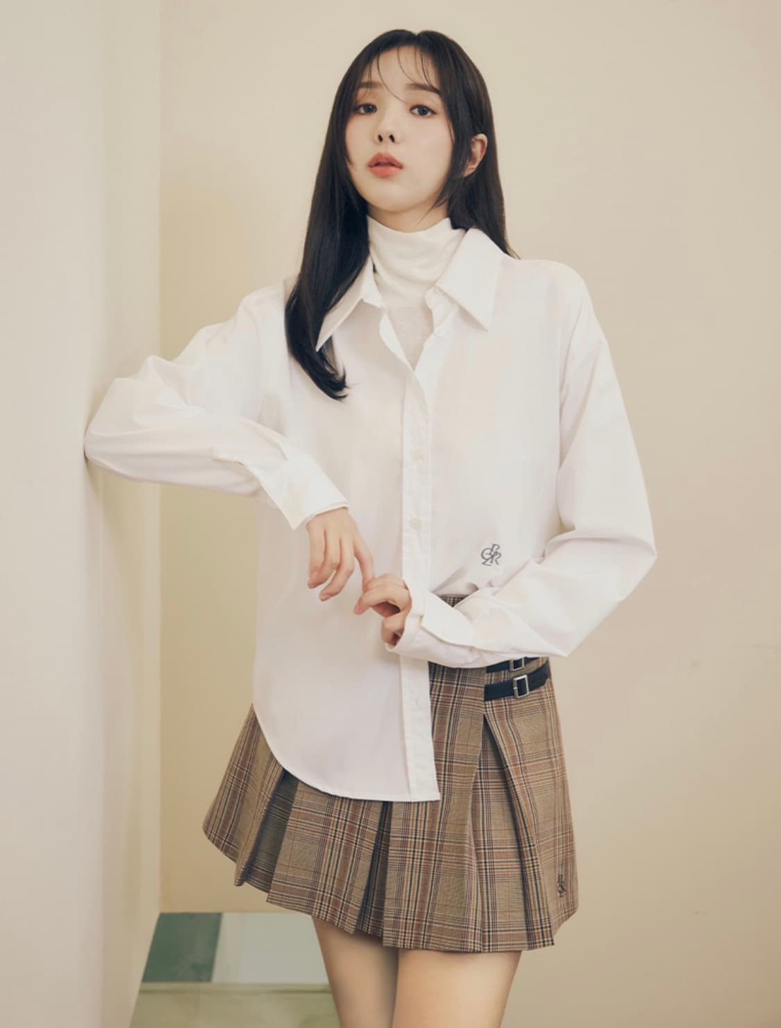 시티브리즈 링클 프리 베이직 셔츠 화이트(프리) 상품이미지5