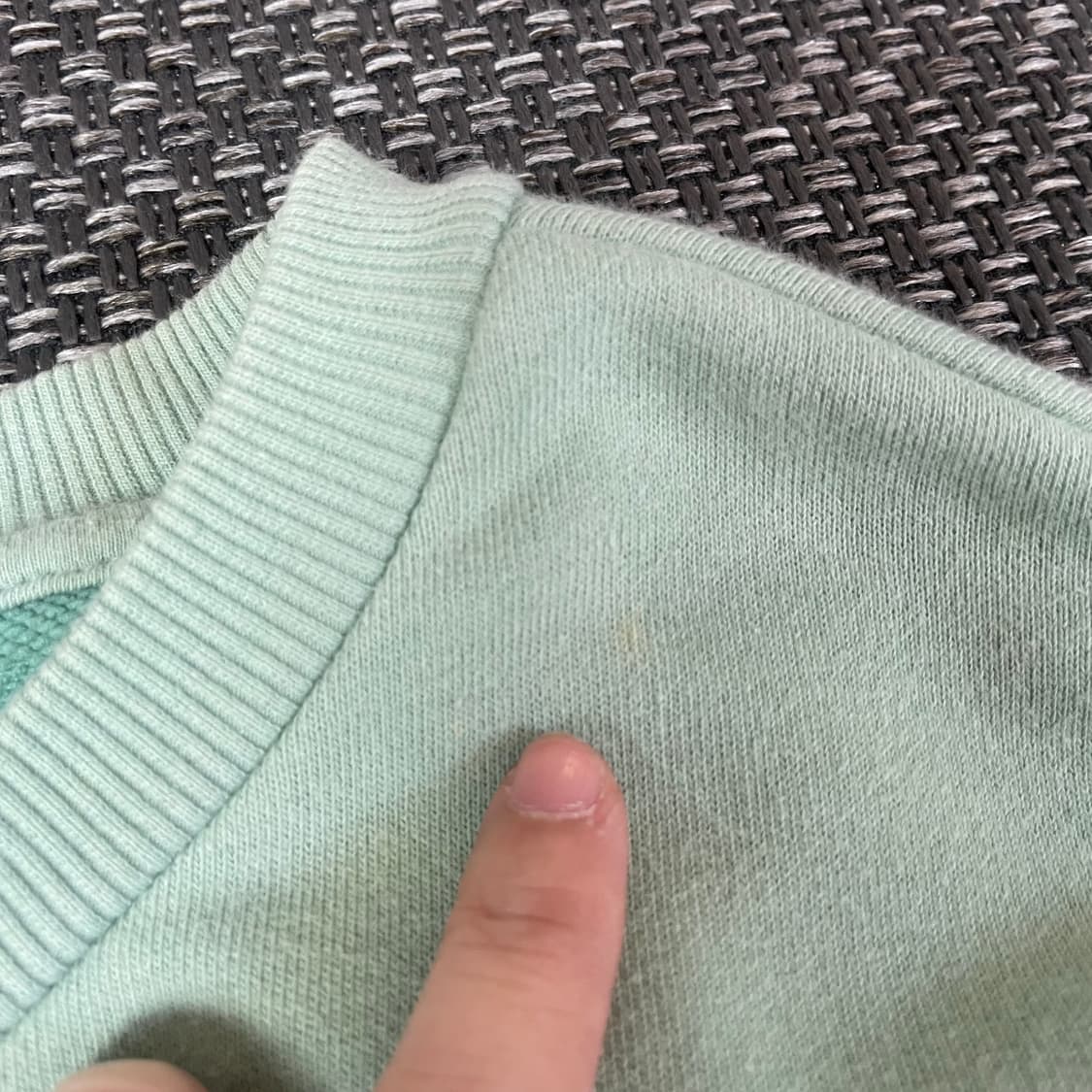 지프 화이트 빅로고 민트 맨투맨 XXL 상품이미지8