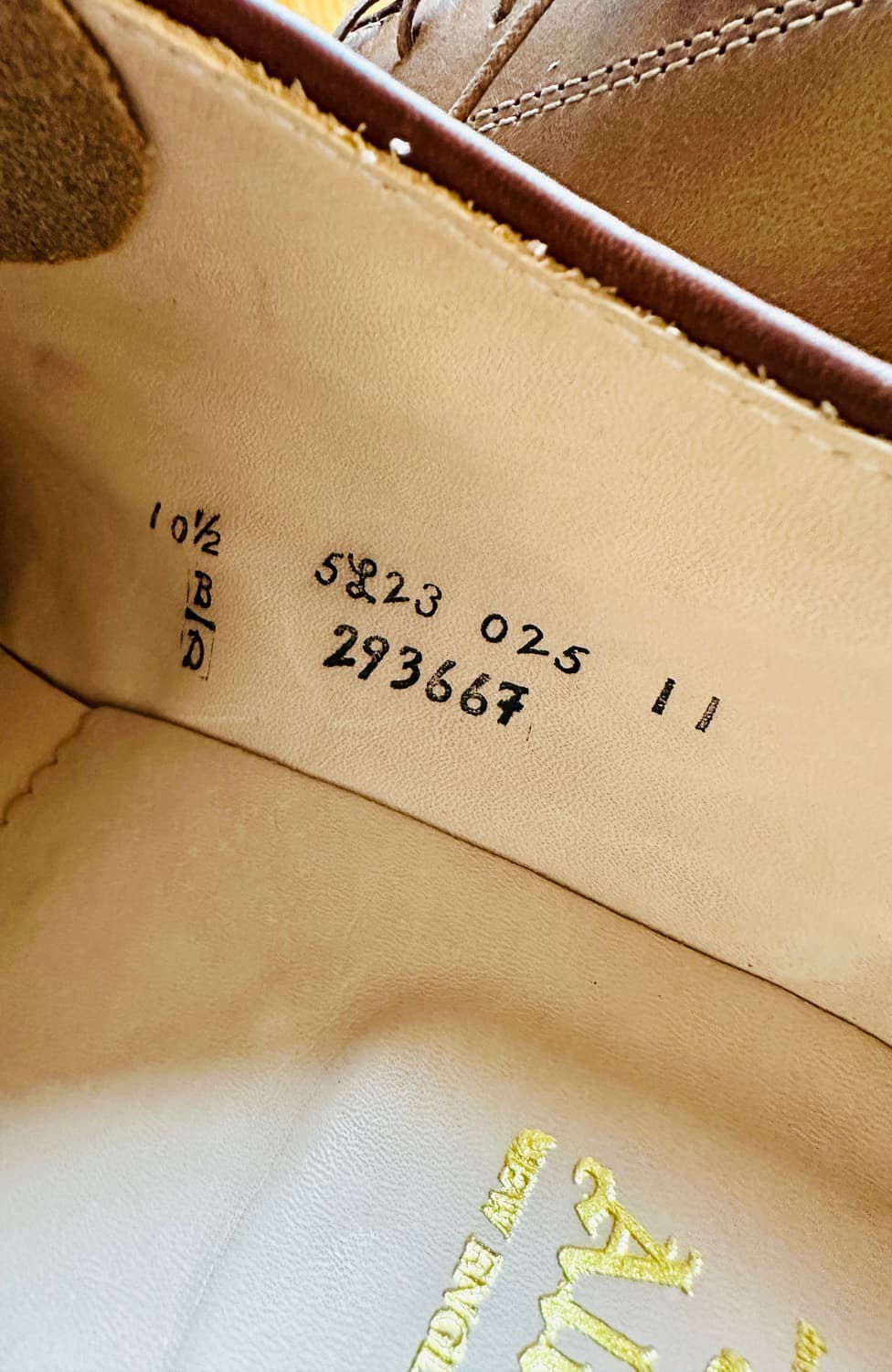 알든 29366 언라인드 플레인 토 더비 내추럴 크롬악셀 10.5D 신품 상품이미지4