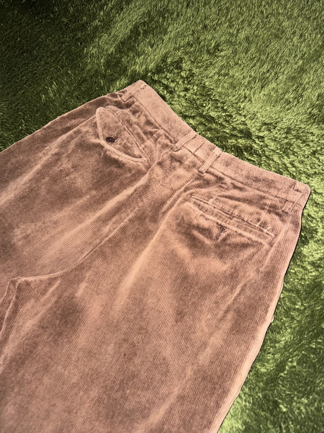 [3] 00s 라코스테 재팬 릴리즈 코듀로이 투턱 트라우저 브라운 상품이미지8