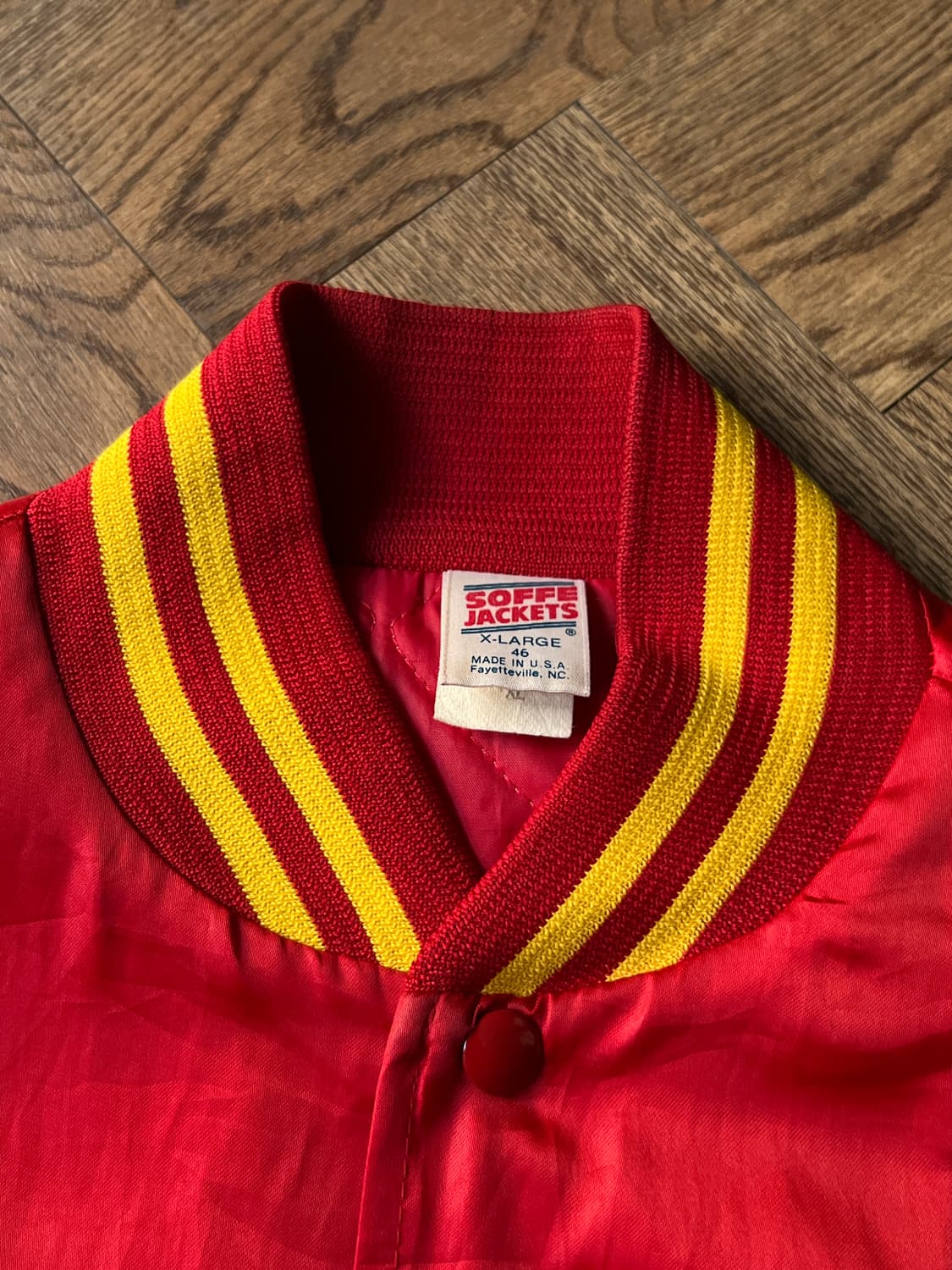 [XL]90's USA Made USMC 미 해병대 나일론 바시티 자켓 상품이미지2