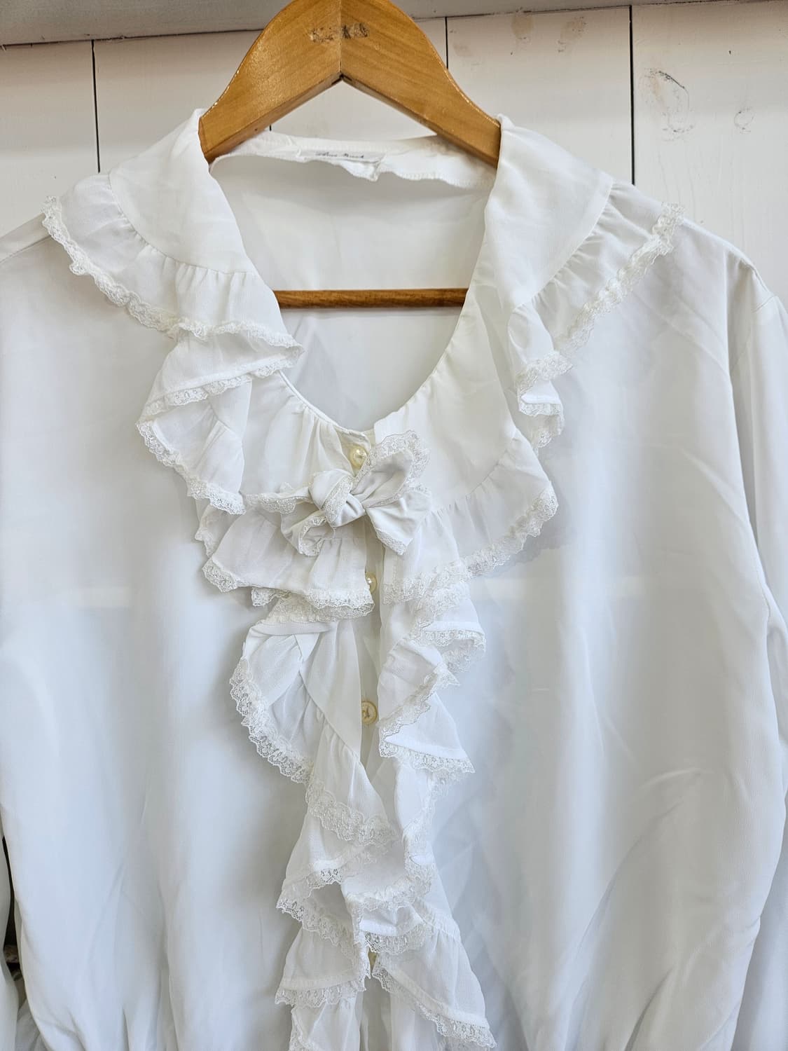 프릴 리본 블라우스 상품이미지3