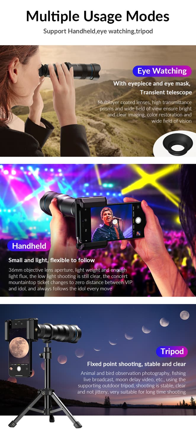 아이폰 삼성 휴대폰  망원경 렌즈 상품이미지6