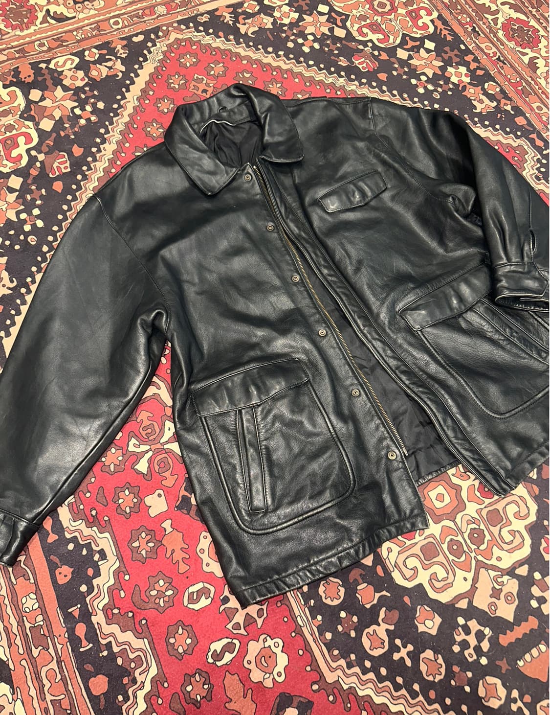 ( L ) 가죽코트 가죽자켓 가죽하프 가죽카코트 빈티지가죽 상품이미지5