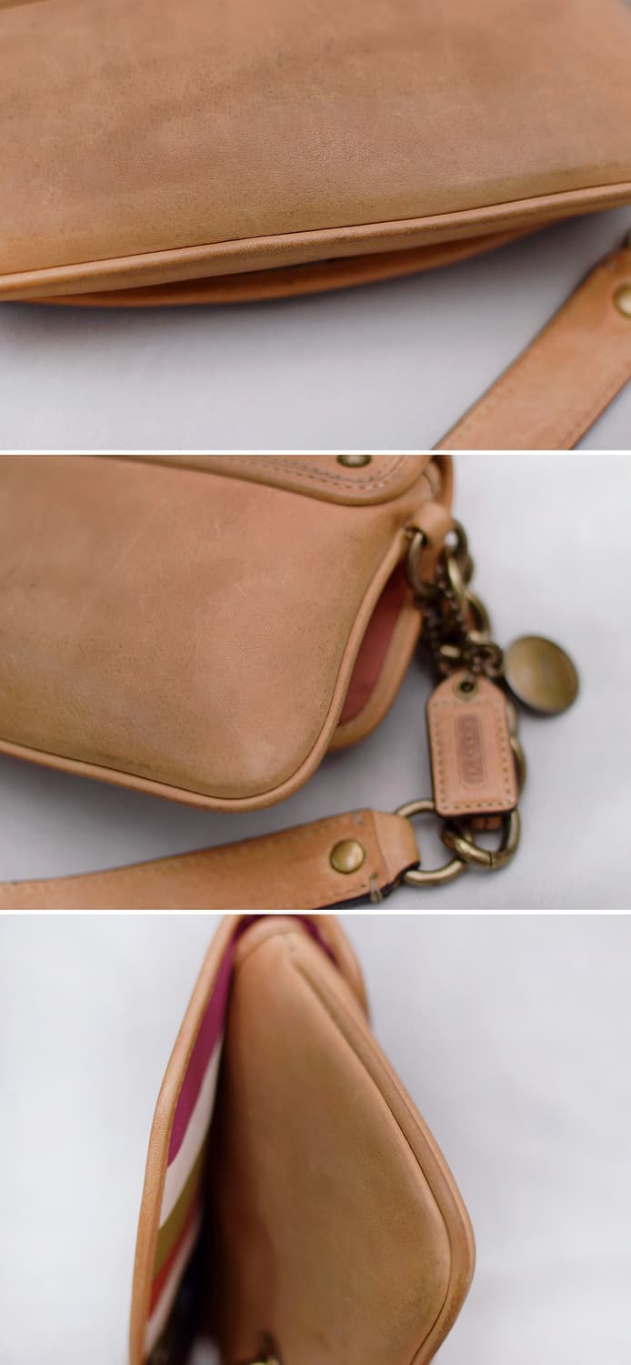 코치 (COACH) 클래식 레거시 글러브레더 체인 미니 클러치.핸들백 상품이미지6