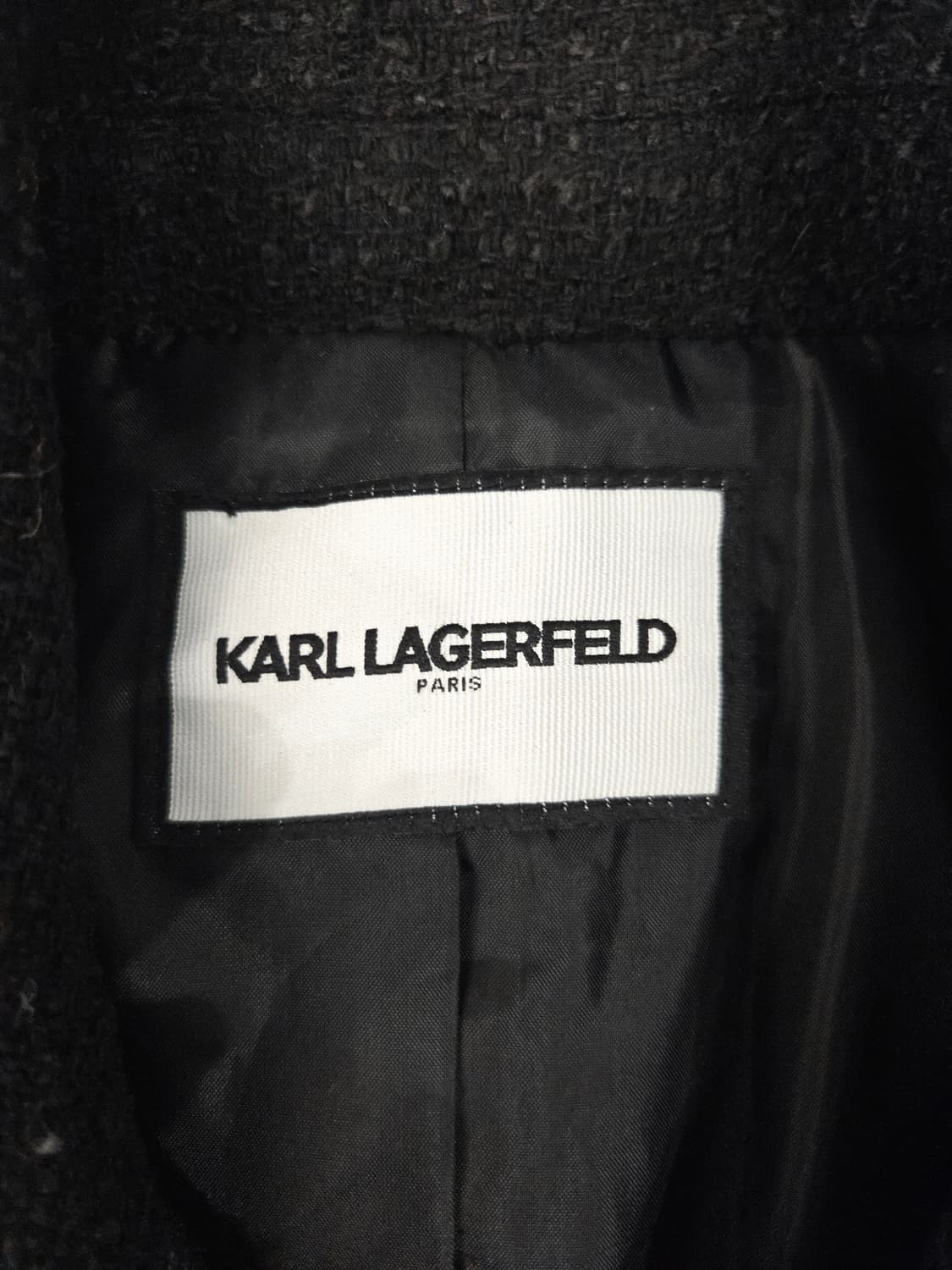 KARL LAGERFELD 칼 라거펠트 블랙 트위드 크롭 자켓 상품이미지7