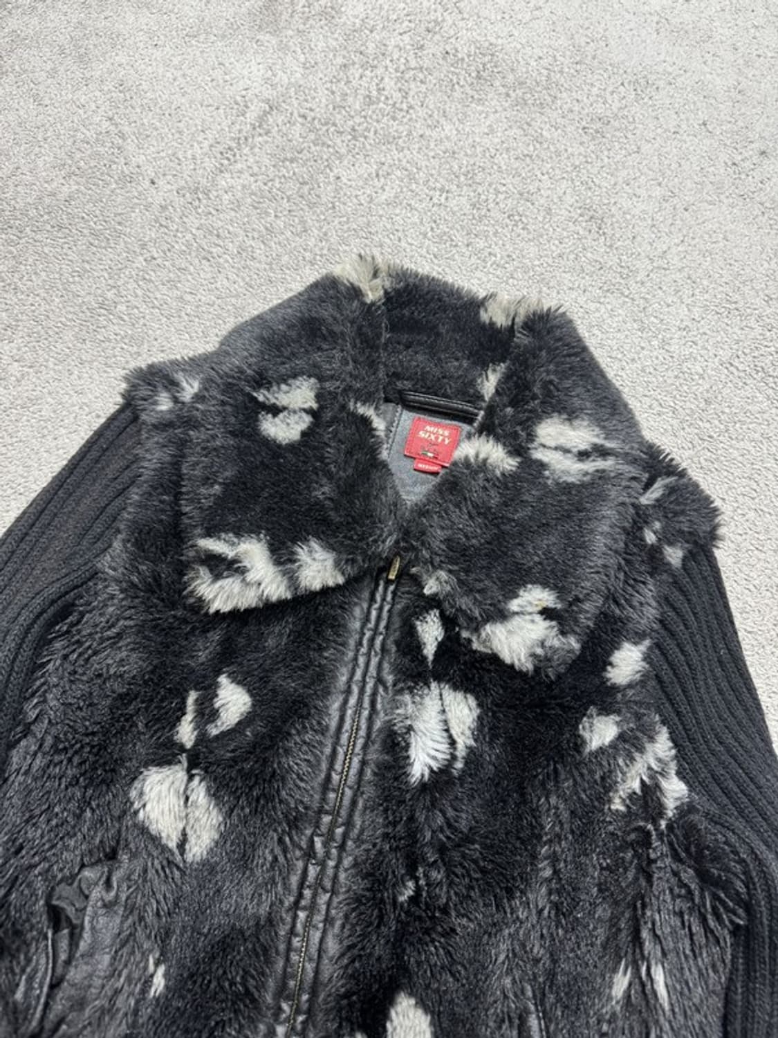 MISS SIXTY 니트 퍼 크롭 무스탕 M 상품이미지4