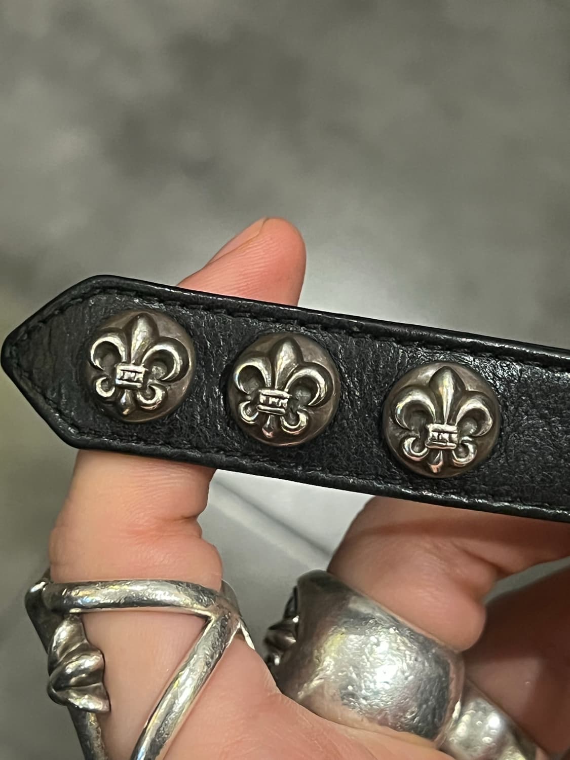 크롬하츠 플레어 레더 팔찌 상품이미지2